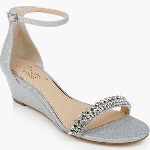 Jewel Badgley Mischka Lora Wedge Sandal